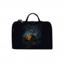 Unisex Bags Oxford Cloth Polyester Laptop Bag Zipper Geometric Halloween Daily Office & Career 3D Print Black