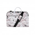 Unisex 3D Print Laptop Bag Oxford Cloth Polyester Zipper Daily Office & Career White Red