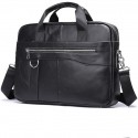 Men's Retro Leather Bag Handbags Laptop Bag Briefcase Top Handle Bag Nappa Leather Cowhide Zipper Daily Black Coffee