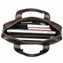 Men's Handbags Sling Bags Laptop Bag Briefcase Crossbody Bag Nappa Leather Cowhide Zipper Daily Dark Coffee Coffee