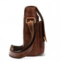 Men's Sling Bags Laptop Bag Messenger Bag Crossbody Bag Nappa Leather Cowhide Zipper Daily Dark Coffee Coffee