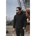 Men's  Outdoor warm liner fleece jacket cold-proof warm jacket wind hooded solid color hooded jacket